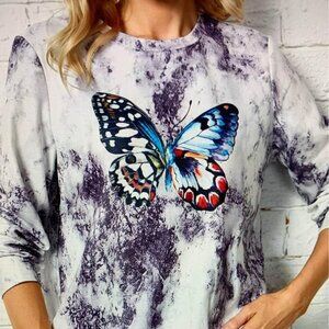Ladies size XL Butterfly design sweatshirt